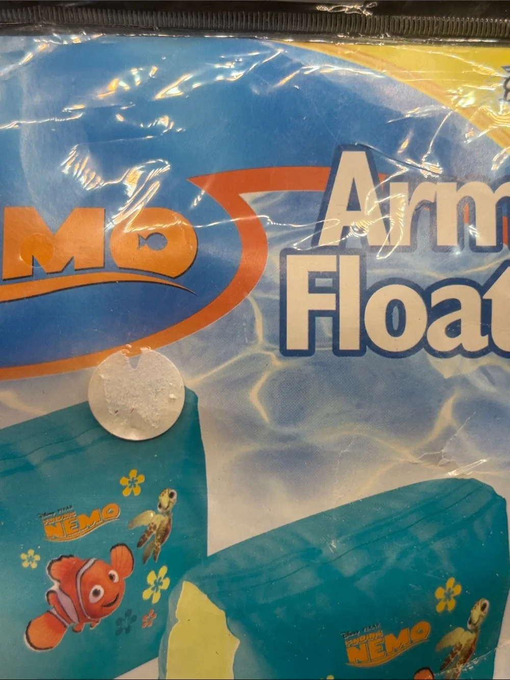 2008 Pixar Finding Nemo Arm Floats Floaties Original Package Y2K Pool Accessory